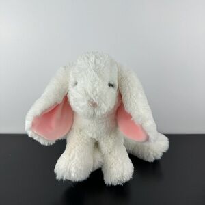 Douglas Rare Maddie White Pink Bunny Rabbit 10” #4630 Soft Plush Stuffed Animal